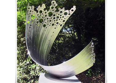 Chiny Art Waveform Rzeźby Metalowe Kwiaty Ogrodowe Rzeźba Dostosowany Rozmiar dostawca