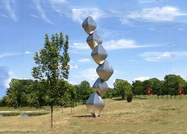 Chiny Abstrakcyjna rzeźba ze stali / Stal nierdzewna Sztuka Rzeźby Ogród Krajobraz Projekt Kostki dostawca