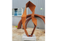 Nowoczesna rzeźba zewnętrzna ze stali Corten Abstrakcyjne rzeźby ogrodowe z metalu dostawca
