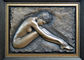 Profesjonalna rzeźba z metalu Relief, Nude Woman Wall Relief Sculpture dostawca