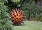 Custom Size Rusted Garden Metal Thorn Ball Corten Steel Sculpture