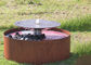 Okrągła kaskada wodospadu Corten Stalowa fontanna z funkcją fontanny do ogrodu dostawca