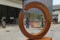 Abstrakcyjna rzeźba z metalowego pierścienia o wysokości 1,5 m ze stali Corten dostawca