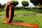 Abstrakcyjna rzeźba z metalowego pierścienia o wysokości 1,5 m ze stali Corten dostawca