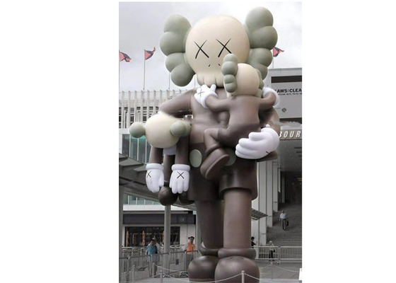 Painted Modern Art Fiberglass Animation Sculpture Public Decoration Customized