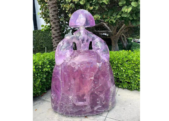 Girl Princess Outdoor Fiberglass Sculpture For Garden Decoration