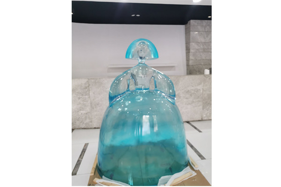 Girl Princess Outdoor Fiberglass Sculpture For Garden Decoration