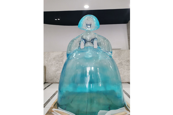 Girl Princess Outdoor Fiberglass Sculpture For Garden Decoration