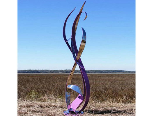 Dobra cena. Nowoczesna metalowa rzeźba wstążki ze stali nierdzewnej Rozmiar niestandardowy w Internecie