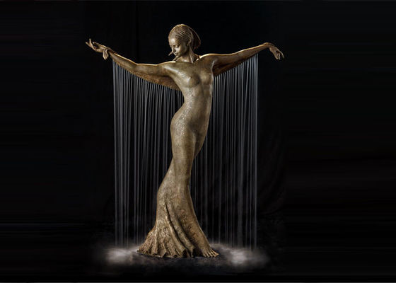 Dobra cena. Dekoracja ogrodowa z brązu Tancerz z brązu Fontanna o wysokości 180 cm w Internecie