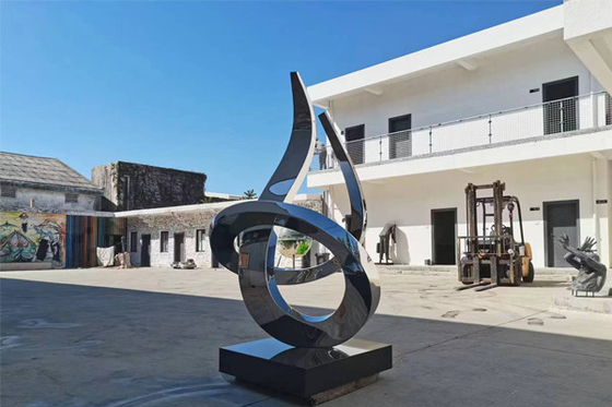 Dobra cena. 2M Nowoczesne lustro ze stali nierdzewnej Polerowana rzeźba ogrodowa w Internecie