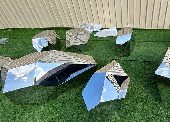 Dobra cena. Różne rozmiary Nowoczesny ogród Metal Art Rzeźba skalna ze stali nierdzewnej w Internecie