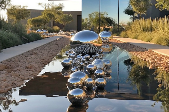 Dobra cena. Nowoczesna stalowa kulka nieskończona Sfera sztuki metalowa zewnętrzna rzeźba w Internecie