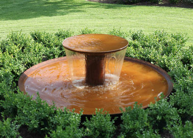 Dobra cena. Rusty Corten Steel Water Feature Funkcja metalowej miski do dekoracji wnętrz w Internecie