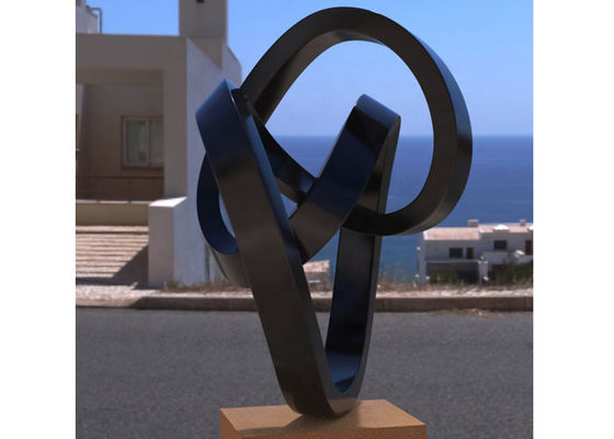 Dobra cena. Specjalnie pomalowana sztuka metalowa ze stali nierdzewnej Abstrakcyjna skręcona rzeźba na zewnątrz w Internecie