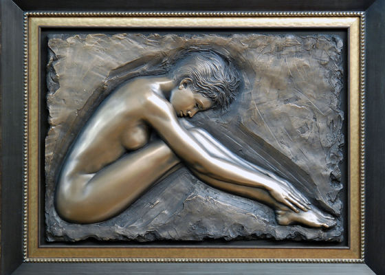 Dobra cena. Profesjonalna rzeźba z metalu Relief, Nude Woman Wall Relief Sculpture w Internecie