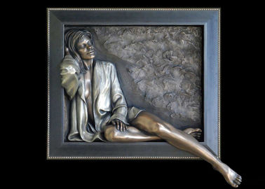 Dobra cena. Dekoracyjne Sexy Woman Statue, Art Work Bronze Charyzmatyczna Relief 150 * 150cm w Internecie