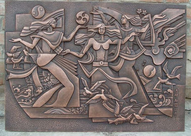 Dobra cena. Klasyczny styl Wall Art Bronze Relief Casting Wykończenie powierzchni Antykorozja w Internecie