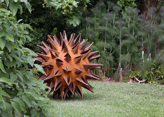 Dobra cena. Zastosowany rozmiar Rusty Garden Metal Thorn Ball Corten Steel Sculpture w Internecie