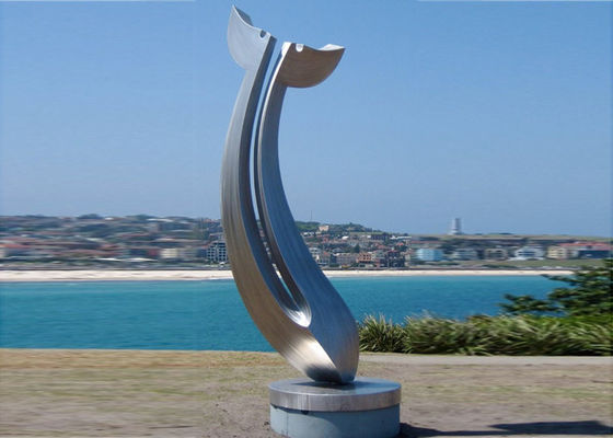 Dobra cena. Duży krajobraz Streszczenie Lustro Rzeźba ze stali nierdzewnej na zewnątrz dekoracyjne w Internecie