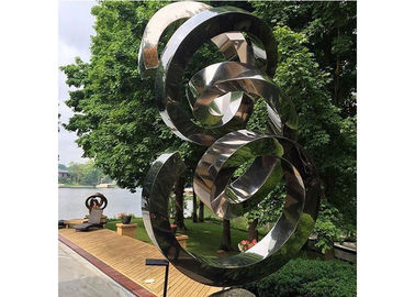 Dobra cena. Spiral Contemporary Garden Decoration Rzeźba lustra ze stali nierdzewnej w Internecie