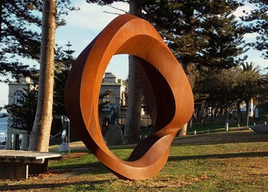 Dobra cena. Corten Steel Rusted Metalowe rzeźby ogrodowe, stalowa rzeźba zewnętrzna Art. No. w Internecie