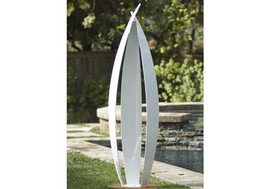 Dobra cena. Garden Art Decoration Nowoczesne ze stali nierdzewnej Rzeźba White Painted Finish w Internecie