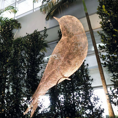 Dobra cena. Nowoczesny ogród zewnętrzny Metalowe zwierzę z stali nierdzewnej Drut ptasia rzeźba w Internecie