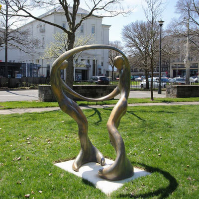 Dobra cena. Niestandardowa wielkość życiowa Wlewy metalowe Tańcząca syrena Brązowa rzeźba z ogrodu w Internecie