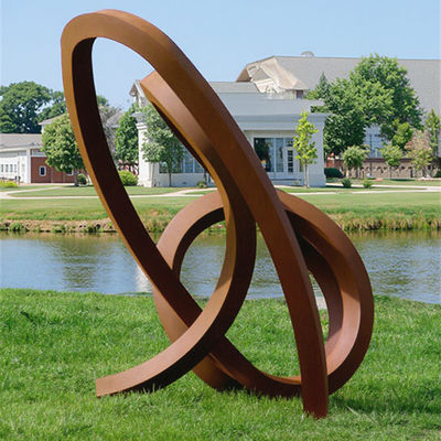 Dobra cena. Rusty Weathering Seel Abstraktne metalowe sztuki ogrodowe rzeźba na zewnątrz w Internecie