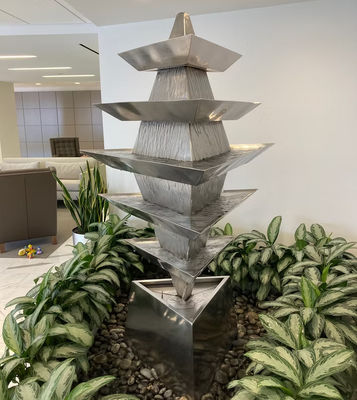 Dobra cena. Dekoracja publiczna ogródek zewnętrzny fontanna wodna rzeźba ze stali nierdzewnej w Internecie