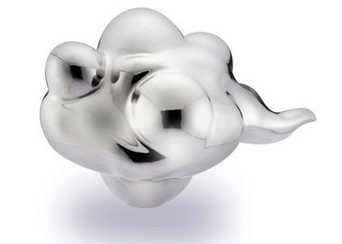 Art Cloud Theme Stal nierdzewna Abstrakcyjne rzeźby, dekoracyjne nowoczesne rzeźby ogrodowe