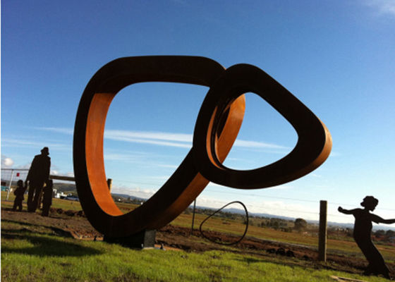 Dobra cena. Wielobok Custom Design Rzeźba ze stali Corten, Rusty Garden Sculptures For Decoration w Internecie