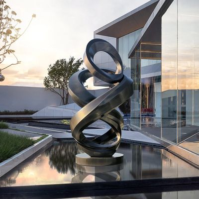 Dobra cena. SERENITY Mirror | Contemporary Abstract Stainless Steel Sculpture for Outdoor Garden w Internecie