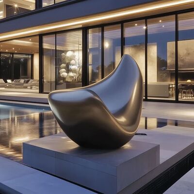 Dobra cena. Abstract Bronze Sculpture, Large Outdoor Art Statue for Modern Garden w Internecie