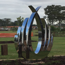 Stainless Steel Polished Metal Sculpture Metal Outdoor Sculpture Abstract