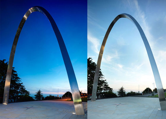 Dobra cena. Nowoczesna rzeźba ze stali nierdzewnej na zewnątrz Arch Sculpture For Urban Decoration w Internecie