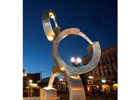 Dobra cena. Współczesna rzeźba ze stali nierdzewnej ogród fontanna ze stali nierdzewnej w Internecie