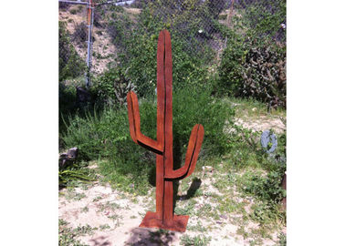 Dobra cena. Niesamowity projekt Corten Steel Sculpture Outdoor Garden Flowers Cactus Sculpture w Internecie