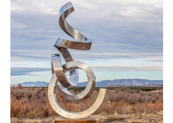 Dobra cena. Wangstone Mirror Stal nierdzewna Rzeźba Duża ozdoba 300cm Wysokość w Internecie