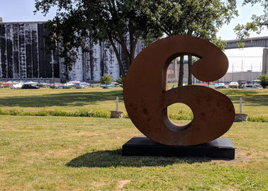 Dobra cena. Metalowa liczba dekoracyjna Rzeźba Corten Steel Garden Rzeźba Rusty Finish w Internecie