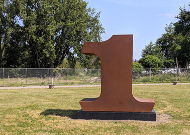 Dobra cena. Współczesna dekoracja Outdoor Metal Art Sculpture Corten Steel Number Sculpture w Internecie