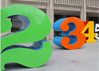 Dobra cena. Malowana rzeźba ze stali nierdzewnej do publicznych, metalowych rzeźb ogrodowych w Internecie