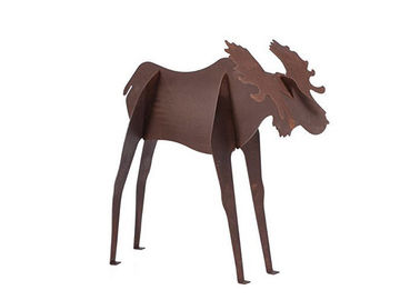 Dobra cena. Metal Art Large Moose Statue Corten Stalowa rzeźba Garden Animal Sculpture w Internecie