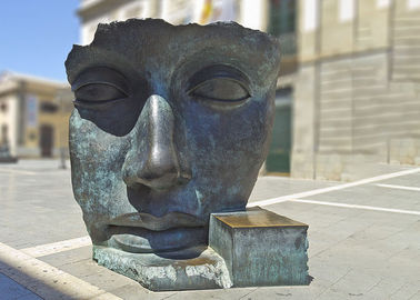 Dobra cena. Modern Art Decoration Brązowa statua Niestandardowa brązowa rzeźba twarzy w Internecie