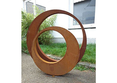 Dobra cena. Współczesna dekoracja Rzeźba Outdoor Corten Steel 3D Sculptures w Internecie