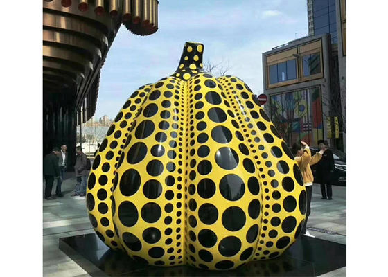 Dobra cena. Gigantyczna stalowa rzeźba z dyni ze stali nierdzewnej do krajobrazu miejskiego w Internecie
