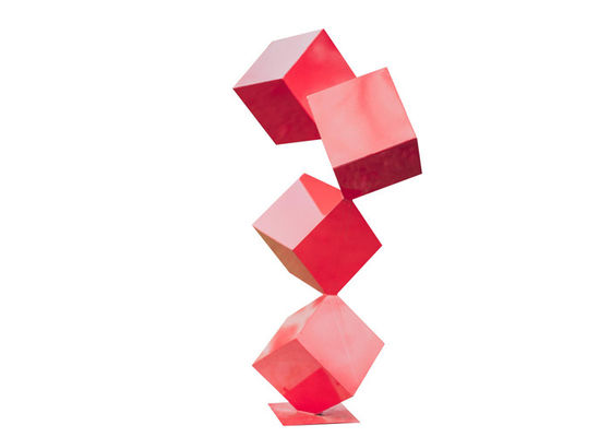 Dobra cena. Niestandardowa kolorowa współczesna malowana wielowarstwowa rzeźba ze stali nierdzewnej w Internecie