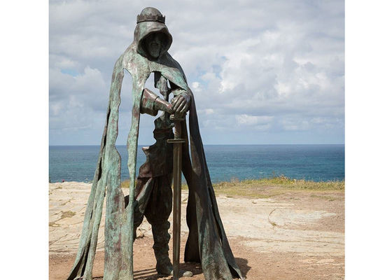 Dobra cena. Naturalnej wielkości patyna wojownik abstrakcyjna rzeźba z brązu w Internecie