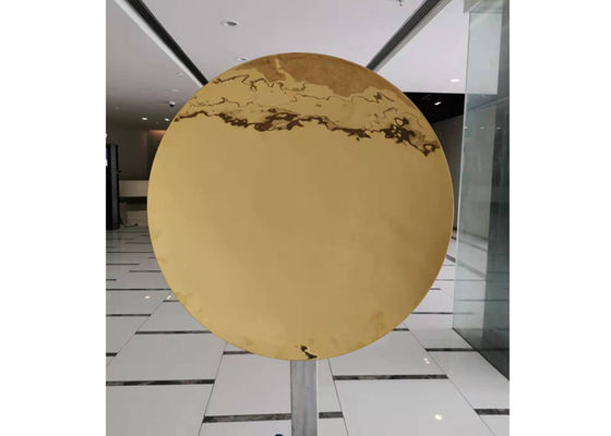 Dobra cena. Dekoracyjna ścienna rzeźba ze złotego lustra ze stali nierdzewnej w Internecie